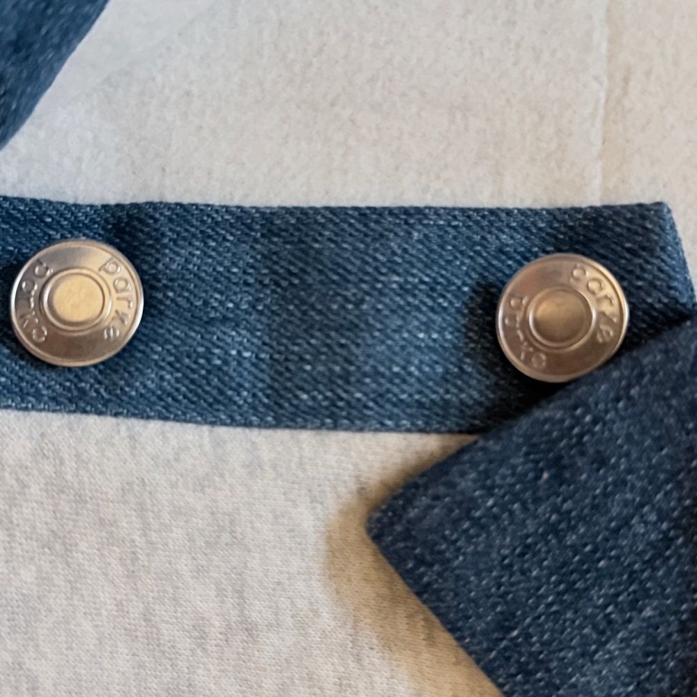 Parke Denim Collar Sweat Rugby Sweatshirt - Picture 5 of 7